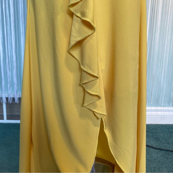 Rare Yellow Cut Out Open Back Maxi Dress - Picture 11 of 17